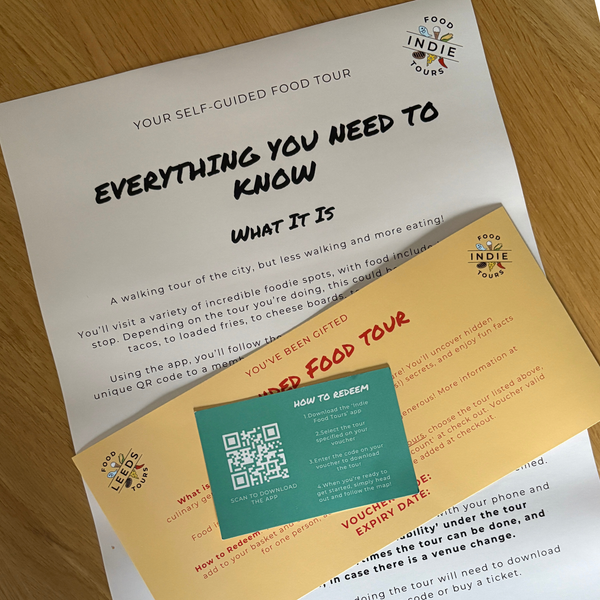 Printed gift voucher posted to you